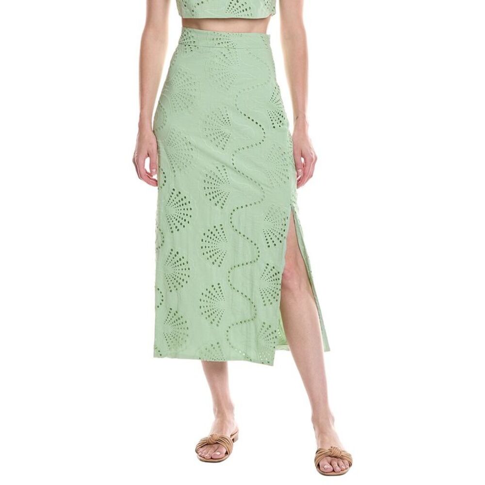 Colette Rose Womens  Maxi Skirt, Green